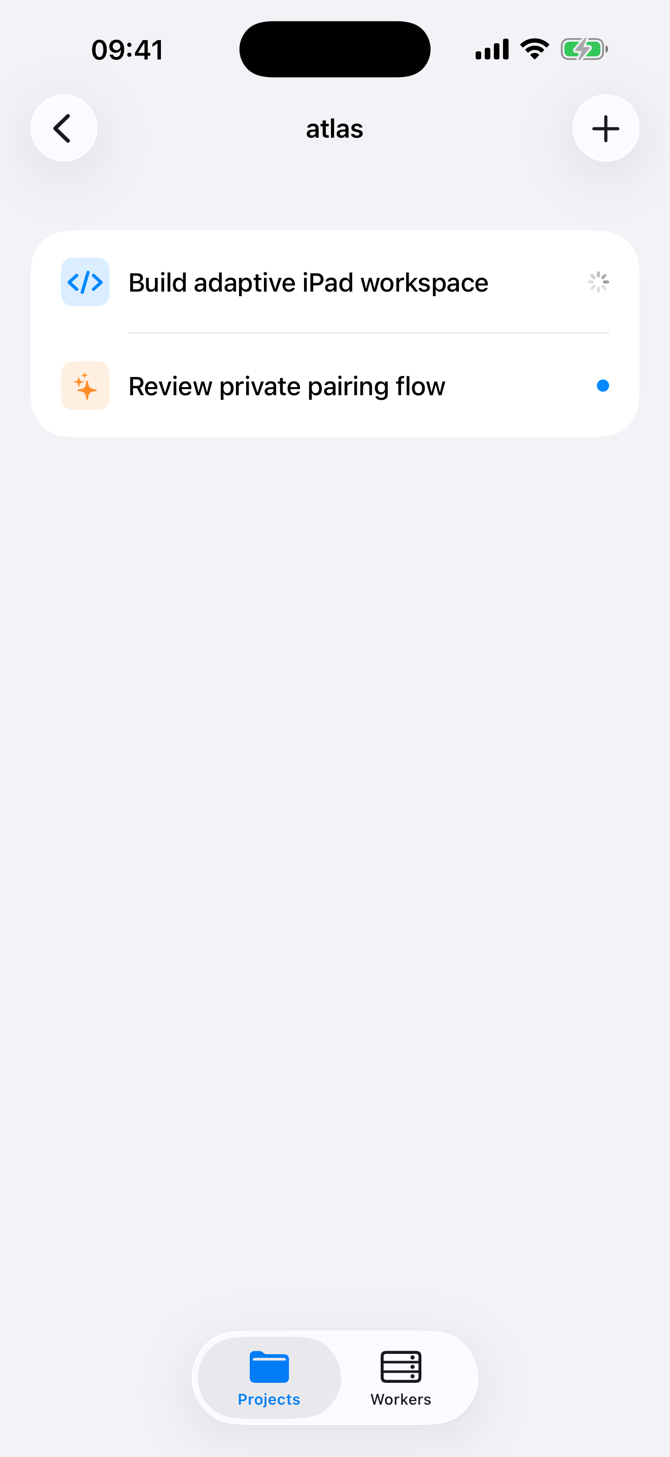 Terminal Relay active coding sessions on iPhone